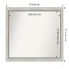 Amanti Art Silver Bathroom Mirror for Over Sink, 31x42 Flair Silver Patina Rectangle Vanity Mirror, X-Large Traditional Frame, Hangs Horizonally and Vertically, Bathroom Wall Decor, Non-Beveled Edge view 4