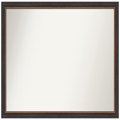 Amanti Art Black Wall Mirror 27x39 Ashton Black Rectangle Bathroom Mirror for Wall Decor Living Room, Large Traditional Wood Frame, Hangs Horizonally and Vertically, Bathroom Decor, Non-Beveled Edge