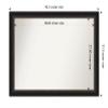 Amanti Art Bronze Bathroom Mirror for Over Sink, 32x43 Trio Oil Rubbed Bronze Rectangle Vanity Mirror, X-Large Traditional Frame, Hangs Horizonally and Vertically, Bathroom Wall Decor, Non-Beveled view 4