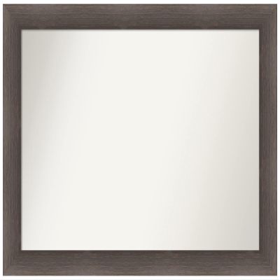 Amanti Art Brown Wall Mirror 29x41 Hardwood Chocolate Rectangle Bathroom Mirror for Wall Decor Living Room, Large Country Rustic Wood Frame, Hangs Horizonally and Vertically, Bathroom Decor,