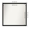 Amanti Art Black Bathroom Mirror for Over Sink, 23x29 Jet Black Rectangle Vanity Mirror, Large Modern Frame, Hangs Horizonally and Vertically, Bathroom Wall Decor, Non-Beveled Edge view 4