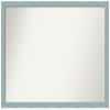 Amanti Art Blue Bathroom Mirror for Over Sink, 29x40 Sky Blue Rustic Rectangle Vanity Mirror, X-Large Rustic Wood Frame, Hangs Horizonally and Vertically, Bathroom Wall Decor, Non-Beveled Edge view 1