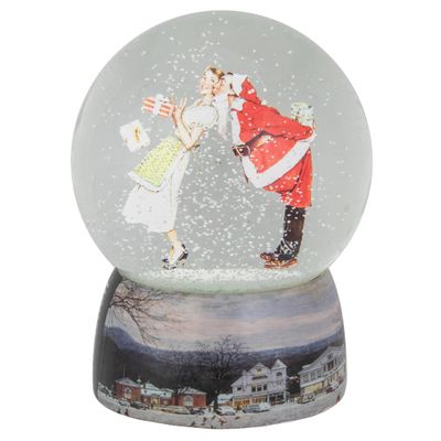 Northlight Norman Rockwell 'Christmas Surprise' Snow Globe, 6.5", White