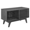Modway Charcoal Render Vinyl Record Display Stand EEI-4263-CHA view 1