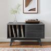 Modway Charcoal Render Vinyl Record Display Stand EEI-4263-CHA view 4