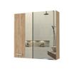 FM FURNITURE Mirrored Wall-Mounted Medicine Cabinet with Dual Doors, Adjustable Interior Shelves, Modern Bathroom Storage Organizer view 1