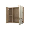 FM FURNITURE Mirrored Wall-Mounted Medicine Cabinet with Dual Doors, Adjustable Interior Shelves, Modern Bathroom Storage Organizer view 4
