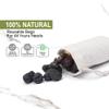 Reusable and Eco friendly Thick Double Drawstring Cotton Muslin Produce Bags "premium quality (Natural Color) (12, 6 x 8 Inches) view 4