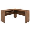 Modway Venture Modern MDF Wood L-Shaped Office Desk in Walnut view 1
