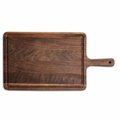 COOLINA Walnut Chopping Board - 12x9x1 Inch Charcuterie & Serving Tray for Meats, Vegetables, Cheese & More - Durable, Elegant Walnut Wood Cutting Board