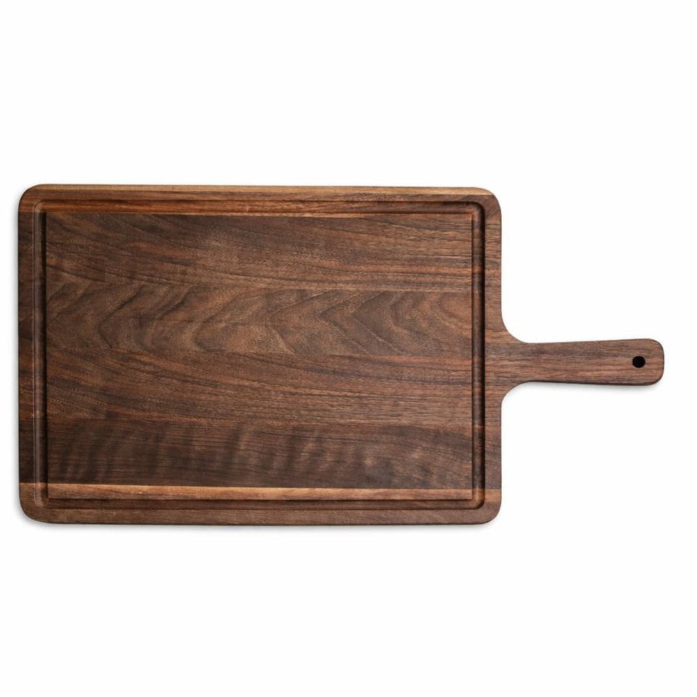 COOLINA Walnut Chopping Board - 12x9x1 Inch Charcuterie & Serving Tray for Meats, Vegetables, Cheese & More - Durable, Elegant Walnut Wood Cutting Board