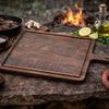 COOLINA Walnut Chopping Board - 12x9x1 Inch Charcuterie & Serving Tray for Meats, Vegetables, Cheese & More - Durable, Elegant Walnut Wood Cutting Board view 2