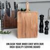 COOLINA Walnut Chopping Board - 12x9x1 Inch Charcuterie & Serving Tray for Meats, Vegetables, Cheese & More - Durable, Elegant Walnut Wood Cutting Board view 3