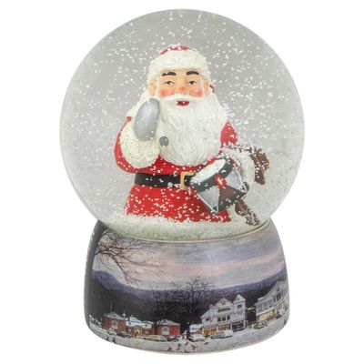 Northlight Norman Rockwell 'A Drum for Tommy' Christmas Snow Globe, 6.5", Red