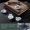 KALIFANO Raw AAA+ Celestite Crystal Cluster Geode - High Energy Natural Celestine Stone - Reiki Wicca Celestita Rock with Healing and Calming Effects (Family Owned and Operated) view 3