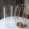 Flower Vase for Home Decor Modern Vase Vase Transparent Glass Flower Iron Frame Home Dining Table Office Desktop Floor Home Decoration view 4