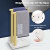 NearMoon Hand Towel Holder with Balanced Marble Base, SUS304 Stainless Steel Stand Towel Ring L Shape Hand Towel Rack Free-Standing Towel Bar for Bathroom Kitchen Countertop (Double Rod, Brushed Gold) view 4