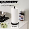 KES Black Paper Towel Holder Countertop Paper Towel Stand Kitchen Standing Paper Towel Roll Holder with Weighted Base for Standard or Mega Rolls SUS304 Stainless Steel Matte Black, KPH202S14B-BK view 2
