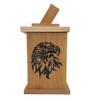 Handcrafted Rustic Cedar Wood Halloween Jack OLanterns - Many Designs Available (Eagle) view 1