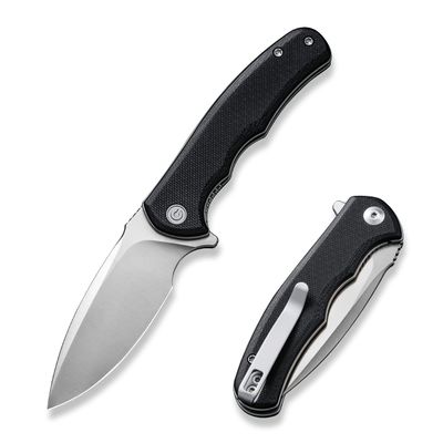 CIVIVI Mini Praxis Folding Pocket Knife, 2.98" D2 Steel Blade, Black