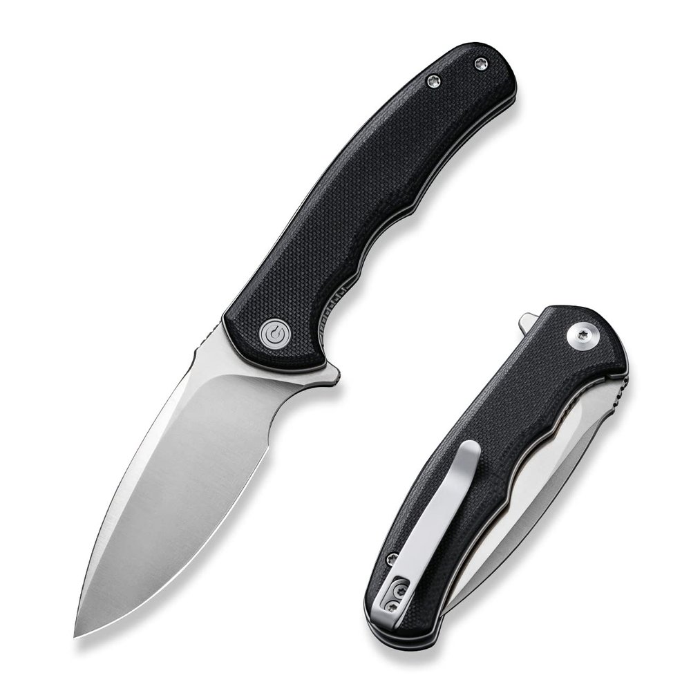 CIVIVI Mini Praxis Folding Pocket Knife, 2.98" D2 Steel Blade, Black