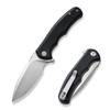 CIVIVI Mini Praxis Folding Pocket Knife, 2.98" D2 Steel Blade, Black view 1