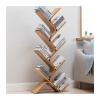 LXBAMKEA Tree Bookshelf, Bamboo Children's Bookcases, Free Standing Tall Book Stand, Bedroom Study Living Room Storage Organizer Unit, Comic Book Painted Book Display Shelf view 1