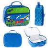 AVENTIS Childs Espresso Rectangle Table with Shelf & 2 Chairs Blue Automobile Sleepover Travel Bundle with Auto Luggage, Nap Set, Lunchbox, Snack Box, Bottle, & Magnetic Playset Ages 3+ view 4