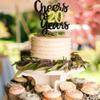 1 Pack Cheers to 20 Years Cake Topper Black and Gold Glitter Assembled 20th Birthday Cake Pick Happy 20 Cake Decoration for 20th Anniversary Twenty Birthday Party Decorations Supplies view 4