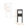 FM FURNITURE Valencia Over The Toilet Cabinet, Two Shelves, Double Door view 3