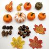KYDCO Artificial Pumpkins and Gourds, Lifelike Orange White Pumpkins, Artificial Maple Leaves for Decorating Fall Craft Thanksgiving Halloween Wedding Centerpieces (172PCS) view 4