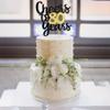 Cheers to 80 Years Cake Topper - Black and Gold Glitter Assembled Birthday Cake Pick - Happy 80th Cake Decoration for Anniversary and Eighty Birthday Party Supplies (1 Pack) view 4