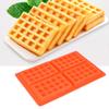 Jerliflyer Silicone Waffle Mold Mold, Waffle Maker Baking Pan Making for Waffle Cake Chocolate Craft Candy Soap Baking (4 even square) view 1