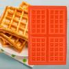 Jerliflyer Silicone Waffle Mold Mold, Waffle Maker Baking Pan Making for Waffle Cake Chocolate Craft Candy Soap Baking (4 even square) view 3