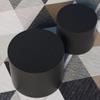 2Pc Nesting Coffee Tables with 2 Round Tables, LERFAN Modern High-End Accent Sofa Side Tea Table Set view 4