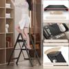 3 Step Ladder,Folding Step Stool with Wide Anti-Slip Pedal,330lbs Load Capacity,Lightweight and Portable for Kitchen Space Saving view 2
