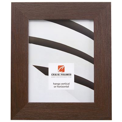 Craig Frames Bauhaus 200, 18x24 Picture Frame, Melinga Brown Oak