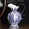 Flower Vase for Home Decor Modern Vase Hand-Painted Blue and White Porcelain New Chinese Fashion Jewelry Vase Decoration Creative Kettle Shape Flower Vase view 3