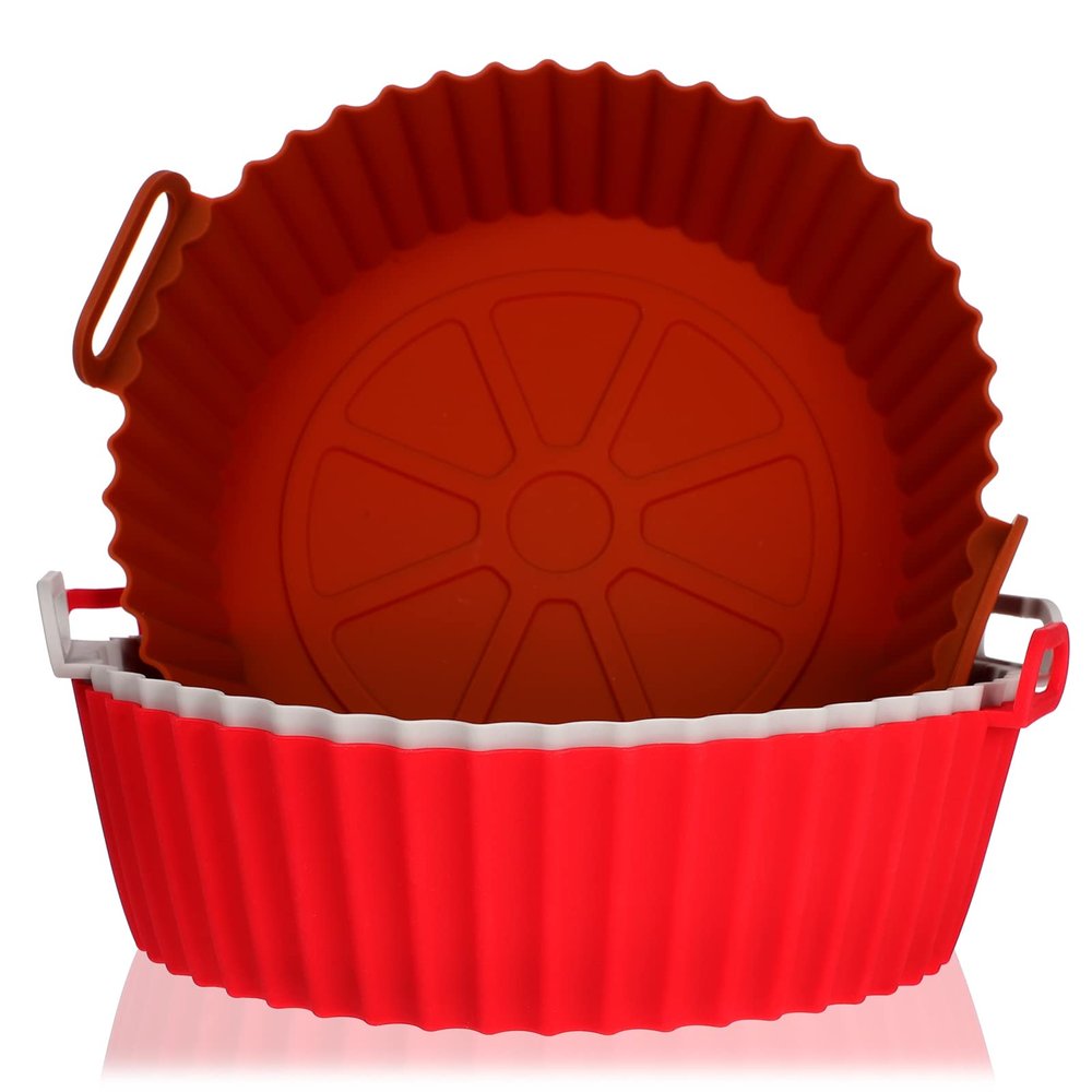 UPKOCH 3pcs Silicone Non-stick Baking Trays for Frying Roasting Reusable Silicone Mats Premium for Air Fryers Ovens