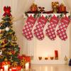 SunFancyCustom Custom White Snowflake Christmas Christmas Stocking Personalized with Name Xmas Family Holiday Birthday Gift Decor 17.52 x 7.87 Inch view 3