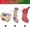 SunFancyCustom Custom White Snowflake Christmas Christmas Stocking Personalized with Name Xmas Family Holiday Birthday Gift Decor 17.52 x 7.87 Inch view 4