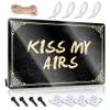 CakJuice Signs for Garage Kiss My Airs Tin Sign Decorative Bar Signs Teen Boy Room Decor ( Size : 30X40CM ) view 1