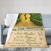 Blanket Gifts, Wife Blanket from Husband, I Love You Gifts for Her Wedding Anniversary, Happy Birthday Gift for Wife from Husband Ideas, Unique Gifts for Wife Who Has Everything, W40 xL50 view 2