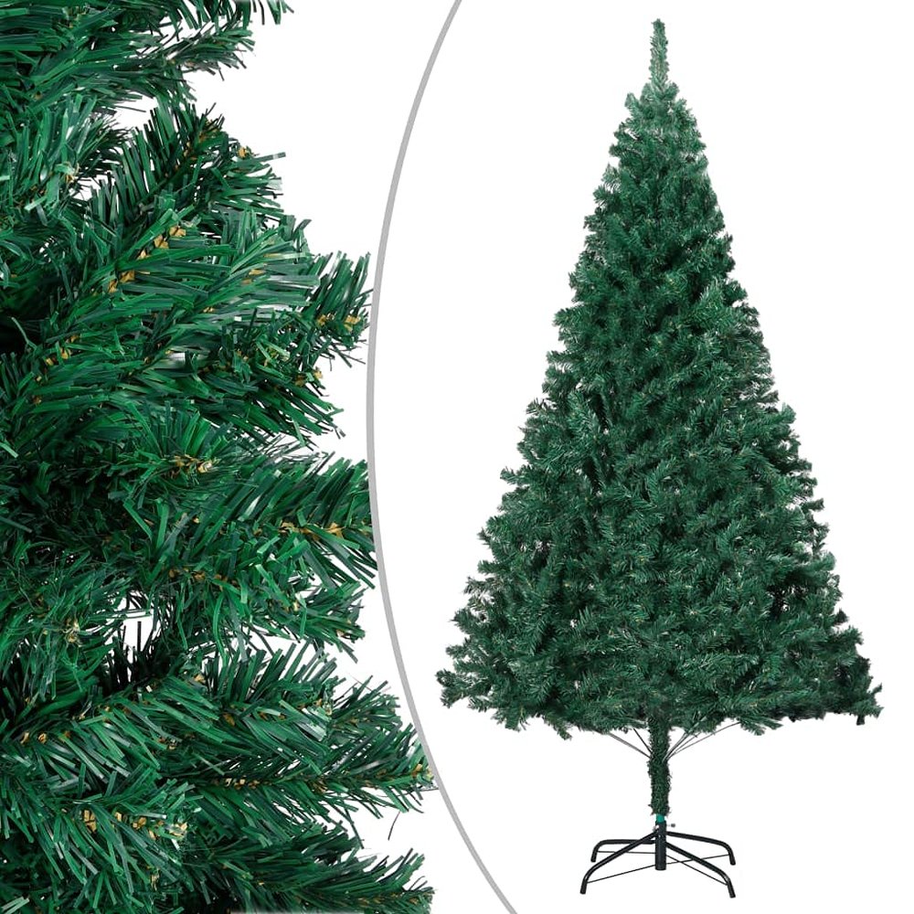 YITHOPI Valentines Day Decor Christmas Money Tree Artificial Christmas Tree with Thick Branches Green 94.5" PVC for Christmas Decoration Supply Indoor Festival Celebration