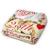 25th Anniversary Blanket Gifts, Throw Blankets Flannel Blanket with Soft Throw Blanket for Couch, Bed, Sofa Luxurious Warm and Cozy for All Seasons, W60 xL80 view 3