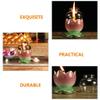 DECHOUS Buddhist Oil Lamp Retro Style Kerosene Lantern Small Desktop Oil Lamp for Home view 4