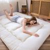 MAXYOYO Japanese Floor Futon Queen Size, Thicken Tatami Mat Sleeping Pad Foldable Roll Up Mattress Trifold Pad Guest Bed, Off White view 4