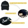 LotsBuyLots Bachelor Party Hats,Set of 7 Adjustable Embroidered Cotton Trucker Hats,Perfect Bachelor Party Favors,Gifts (Black-Squiggle) view 2