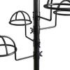 Thick forest Hat Rack with 15 Circular Hooks Floor Hat Stand Freestanding Hats Rack Stand Adjustable Metal Hats Tree Organizer Rack Display Standing Suitable for Home Store Commercial, Black view 4
