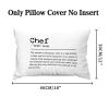Chef Definition Lumbar Pillow Covers 12x18 Canvas Chef Throw Pillow Case Cover Farmhouse Cushion Covers for Living Room Couch Home Decor view 2